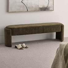 June Chenille Ottoman Bench